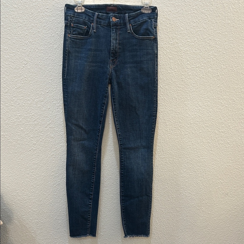MOTHER DENIM THE LOOKER ANKLE FRAY IN HOT SPRINGS Size 26